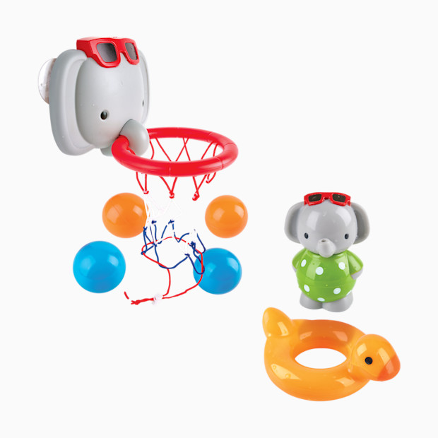 Hape Bath Time Elephant Spin Splash 'n' Swim & Basketball Bundle.