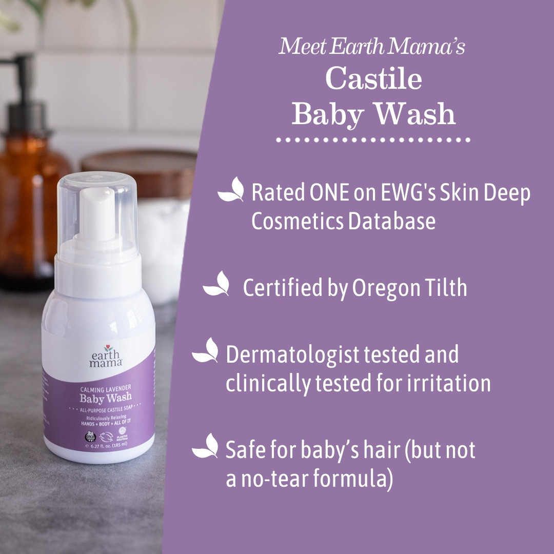 Earth Mama Baby Wash - Calming Lavender, 6.27 Fl Oz.