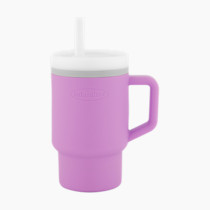 Infantino My 1st Tumbler – Adorable Miniature Tumbler with Leak-Resistant Straw and Toddler-Friendly Handle, Encourages Hydration, Easy to Clean, 9 fl. oz, Lilac