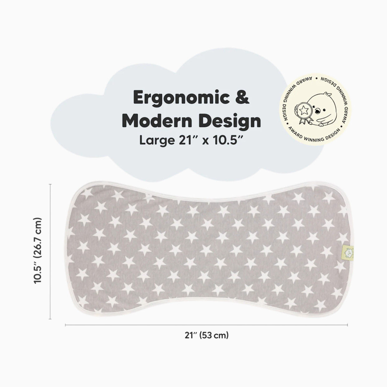 KeaBabies Urban Burp Cloths (5 Pack) - Grayscape.