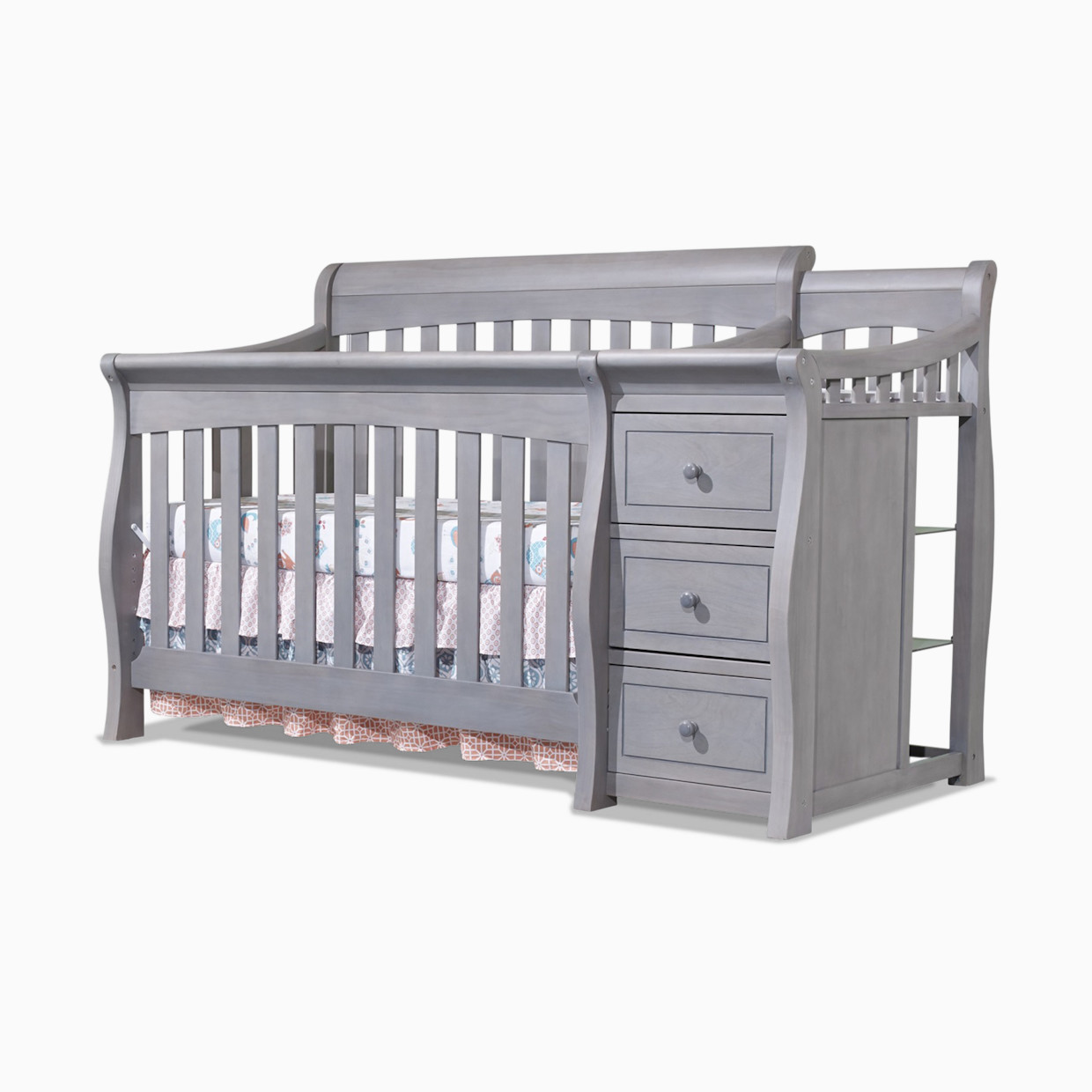 Sorelle Princeton Elite Crib & Changer - Weathered Gray.