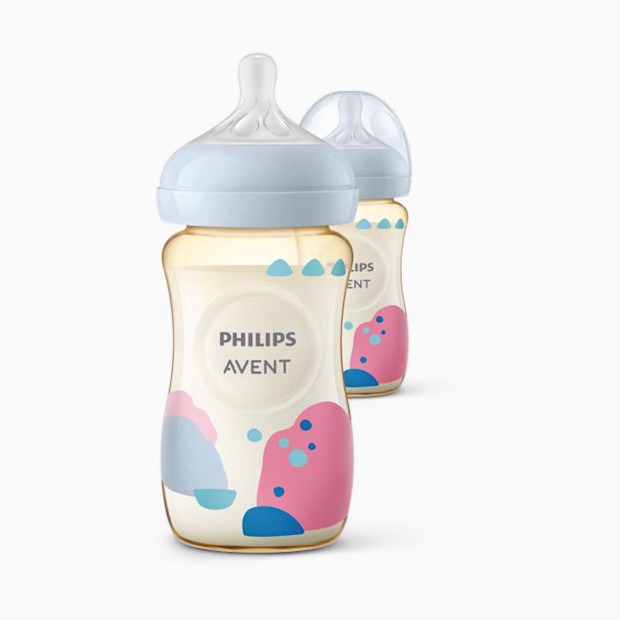 Philips Avent PPSU Natural Baby Bottles with Medium Flow Nipples.