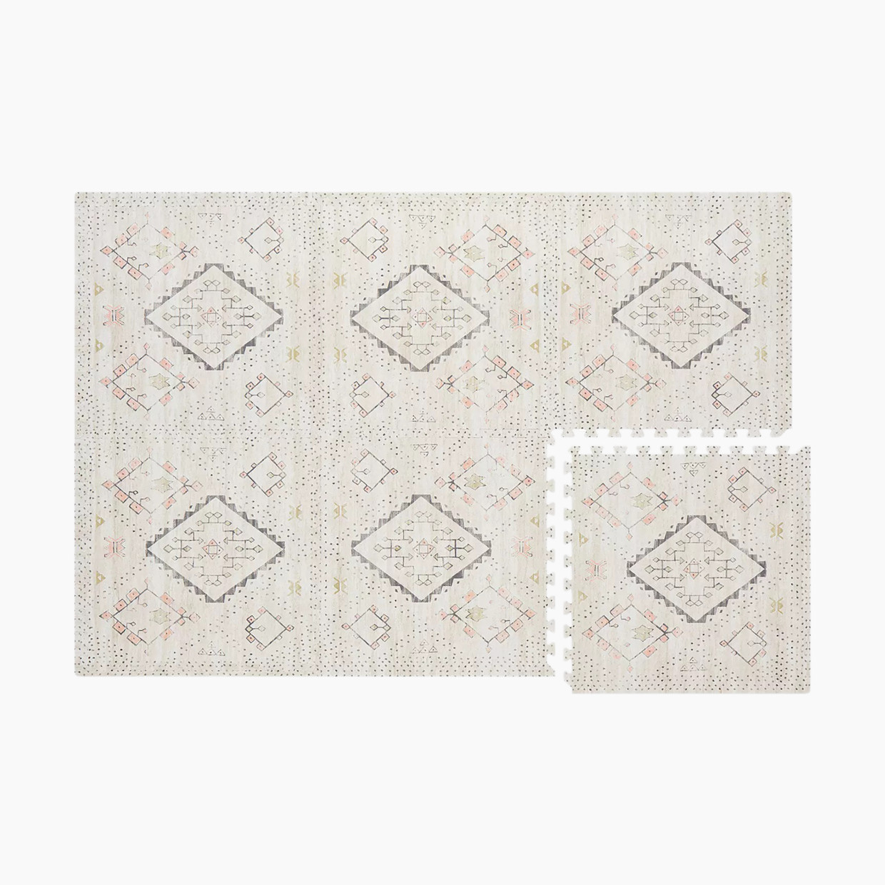 House of Noa Little Nomad Play Mat l Ula - Oat, 4X6.