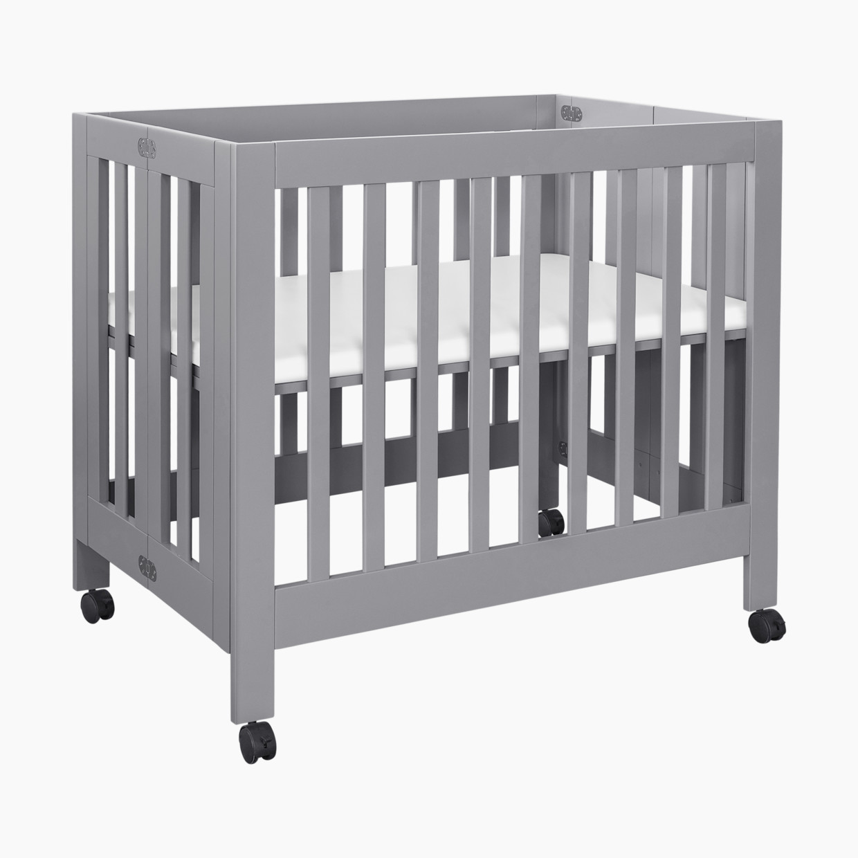 babyletto Origami Mini Crib - Grey.