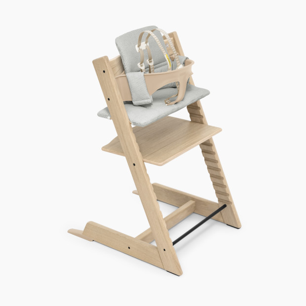 Stokke Tripp Trapp High Chair Complete - Natural/Nordic Cushion/White Tray.