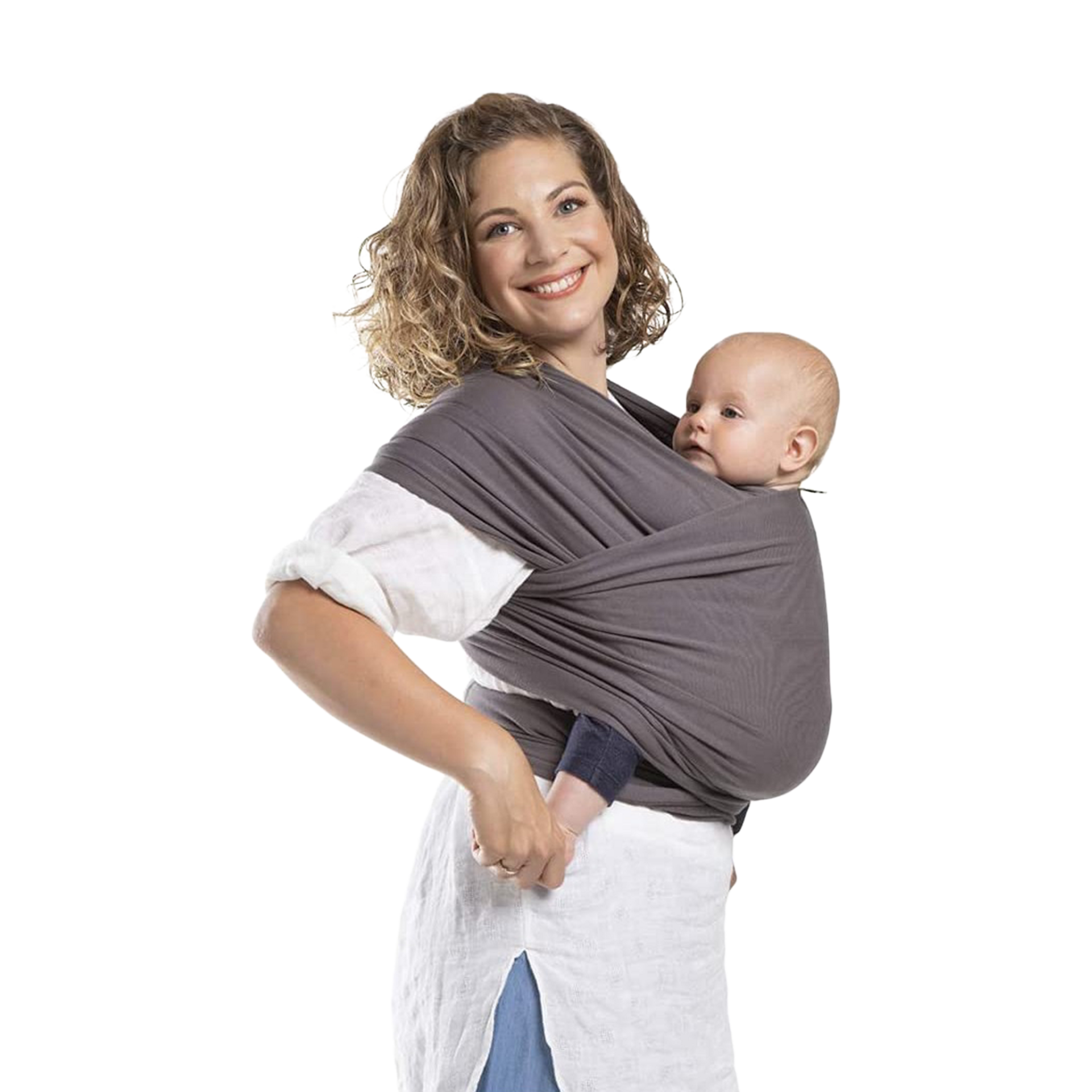Boba Baby Wrap Carrier - Organic Dark Gray.