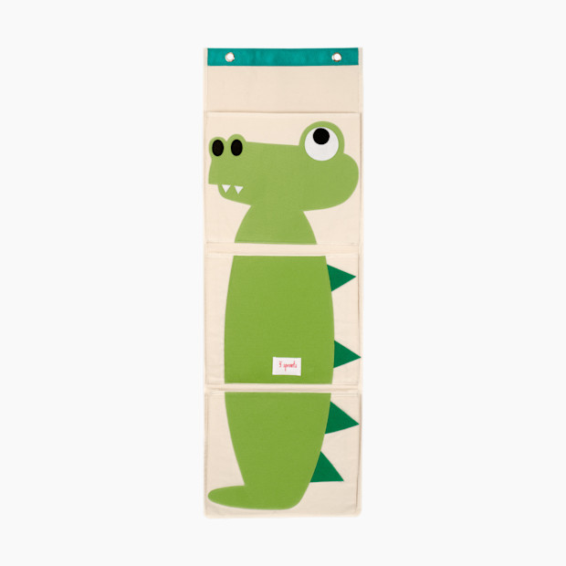 3 Sprouts Wall Organizer - Green Crocodile-Discontinued.