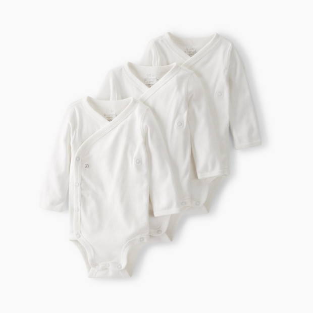Carter's Little Planet Organic Cotton Wrap Bodysuits (3 Pack) - Cream, 3 M.