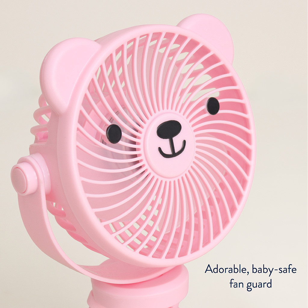 Itzy Ritzy Itzy Breeze 3-Speed Stroller Fan - Pink.