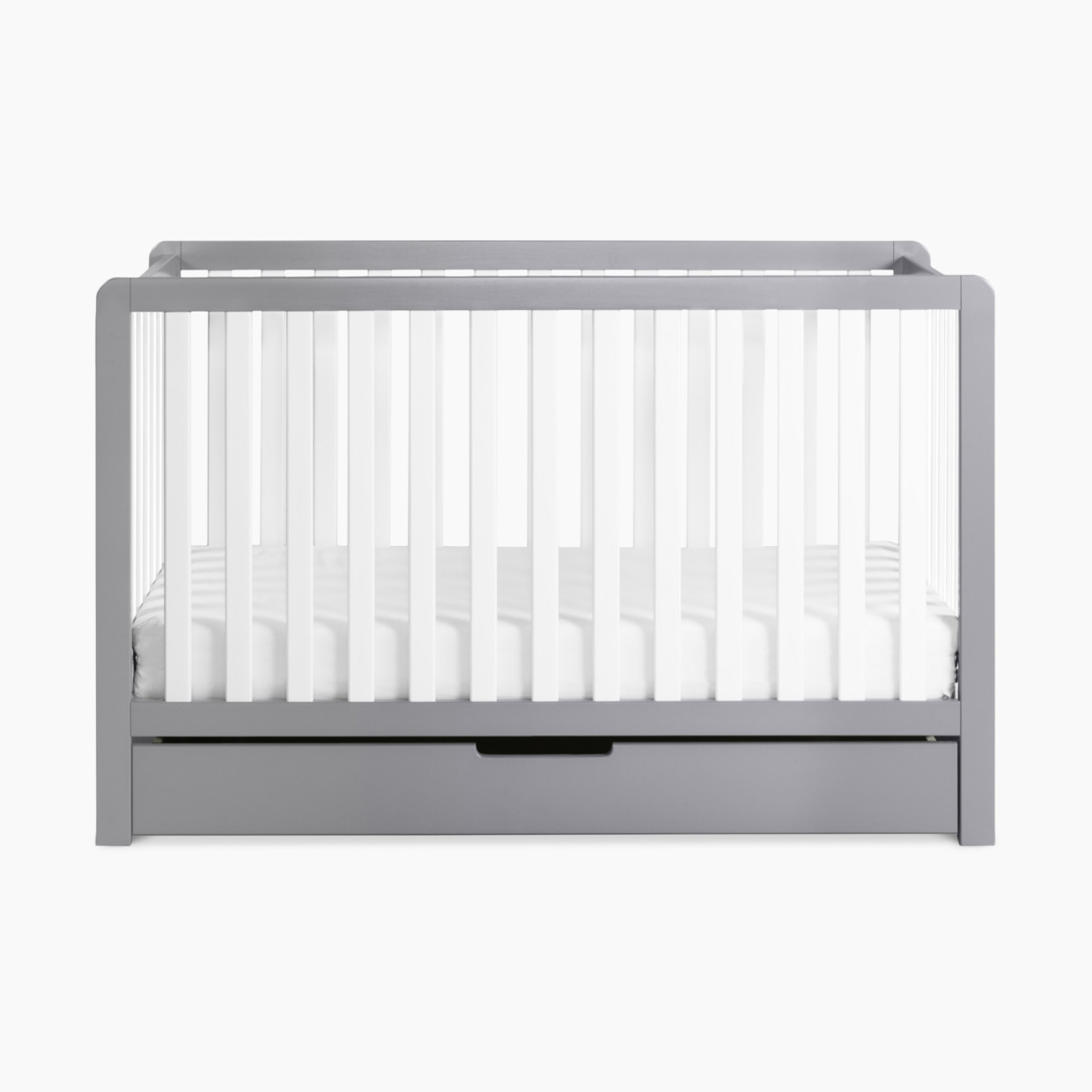 Carter's by DaVinci Colby 4-in-1 Convertible Crib with Trundle Drawer - Grey / White.