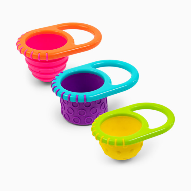 Sassy Waterfall, Funnel, & Fill Cups Bath Toy Gift Set (5 piece).