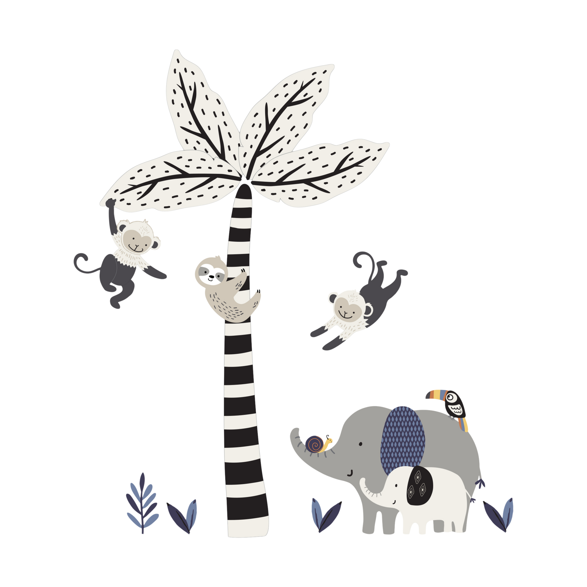 Lambs & Ivy Wall Decals Jungle Party Babylist Shop