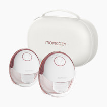 Momcozy Breast Pump Hands Free Mobile Style | M6, Wearable Breastfeeding Pump Ideal Rhythm for More Milk, DoubleFit Flange More Fit & Discreet with 3 Modes & 9 Levels, 24mm - 2 Pack Cozy Red