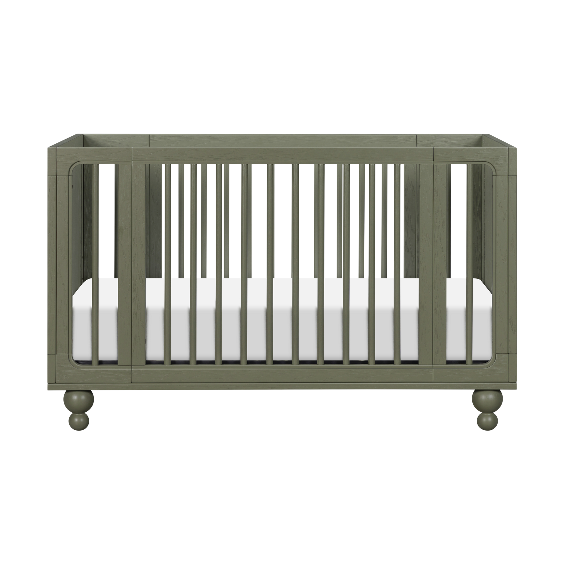 babyletto Astre All-Stages 8-in-1 Crib with Bassinet & Toddler Bed Kits by Nate Berkus - Archival Elm.