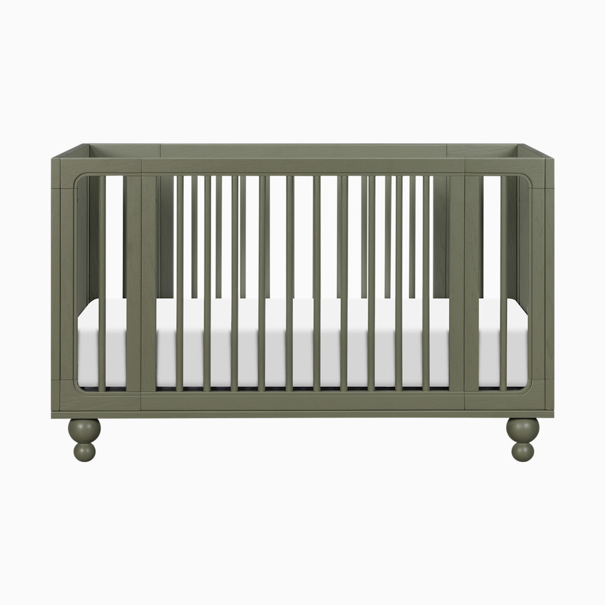 babyletto Astre All-Stages 8-in-1 Crib with Bassinet & Toddler Bed Kits by Nate Berkus - Archival Elm.