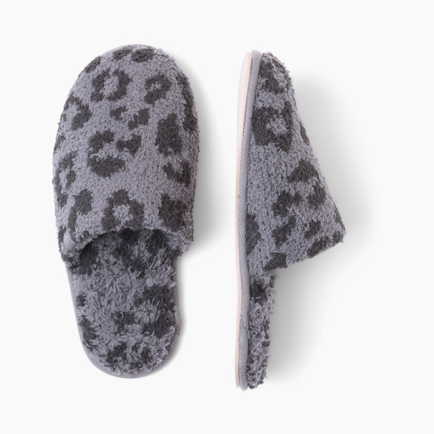 Barefoot Dreams CozyChic Barefoot in the Wild Slipper - Graphite/Carbon, S.
