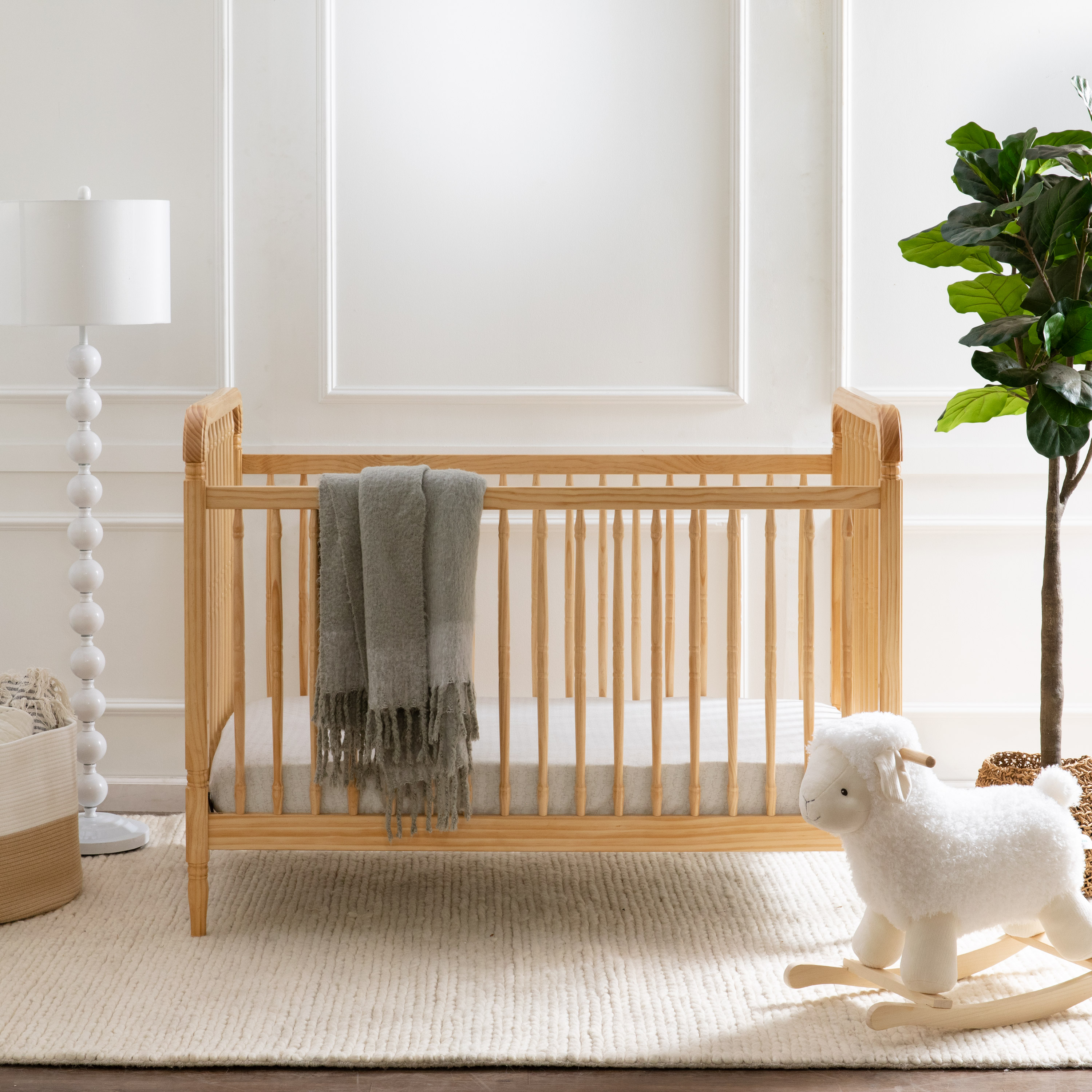 Namesake Liberty 3in1 Spindle Crib with Toddler Bed Conversion Kit