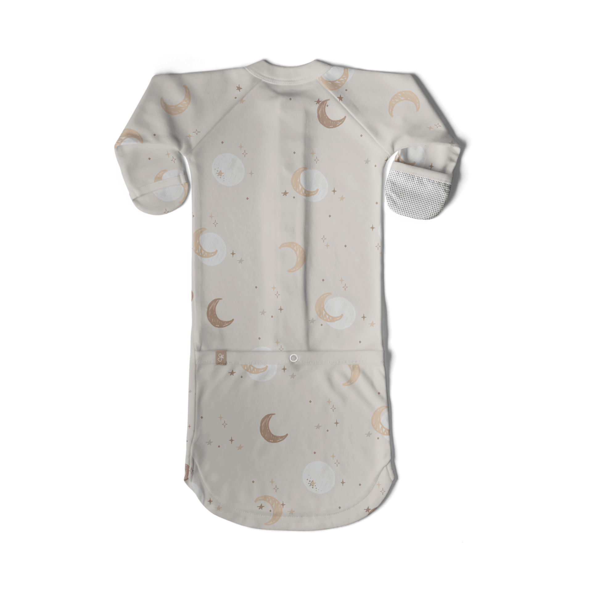 Goumi Kids 24hr Convertible Sleeper Baby Gown - Luna, 3-6 M.