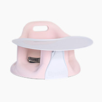 Upseat Baby Floor Seat Booster Chair for Sitting Up with Removable Tray for Meals and Playtime, Developed with Physical Therapists for Safe and Healthy Hip Development and Posture (Pink)