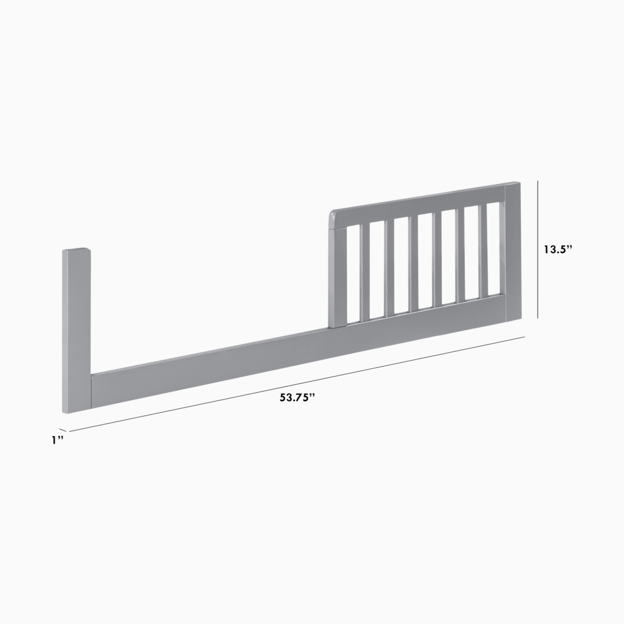 Carter's by daVinci Colby Toddler Bed Conversion Kit - Light Grey.