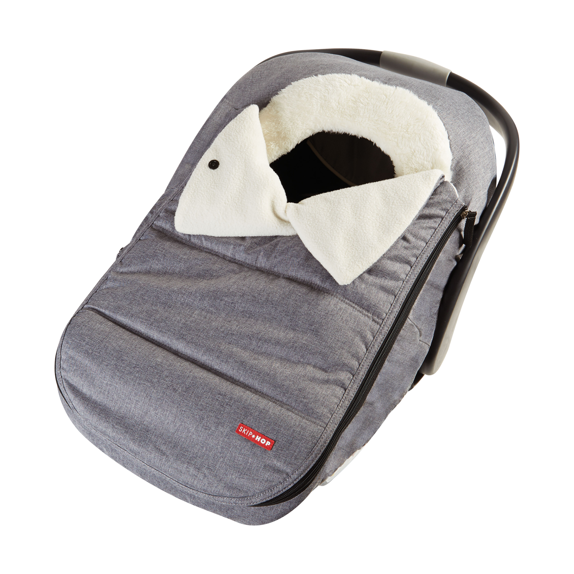 skip hop stroll and go car seat cover grey feather