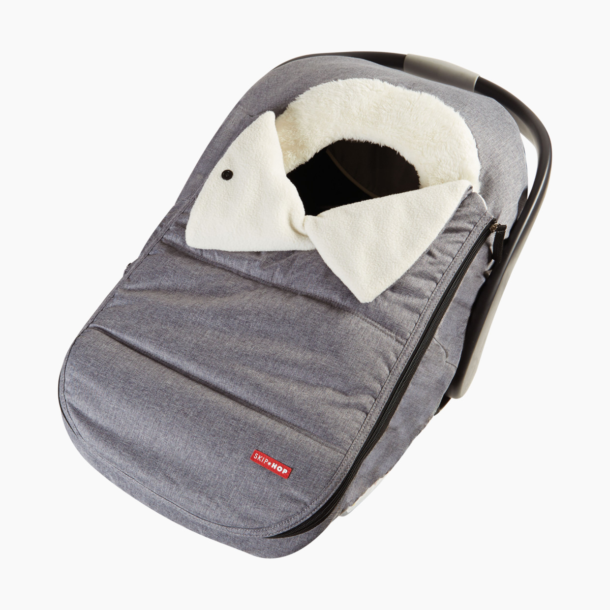Cute Car Seat Pillow - Polyester - Light Gray - Dark Gray - 6