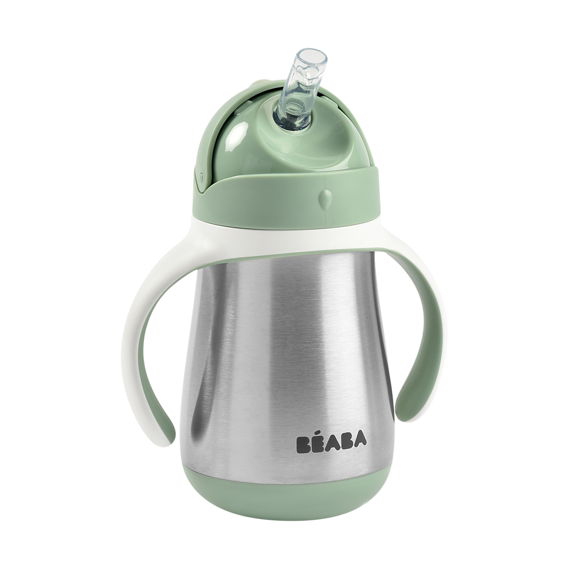 Beaba Stainless Steel Straw Sippy Cup.