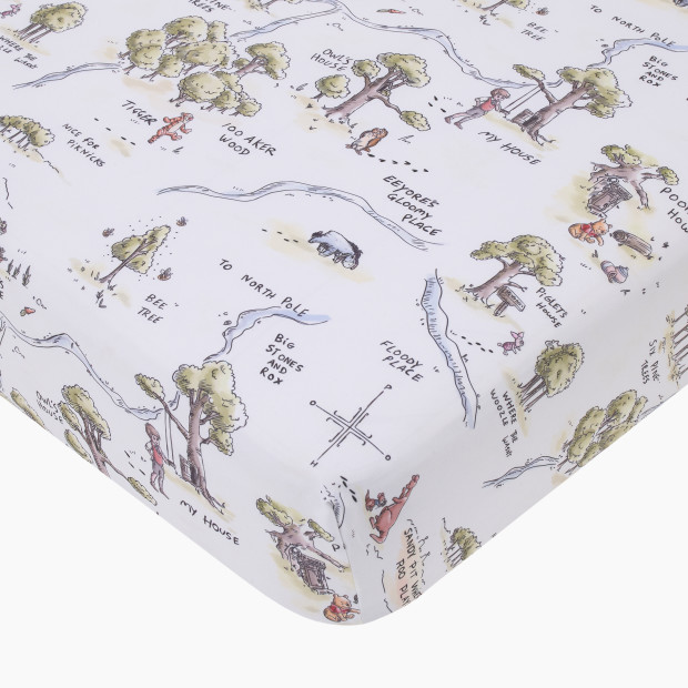 NoJo Baby Nursery Fitted Crib Sheet - Classic Winnie The Pooh.
