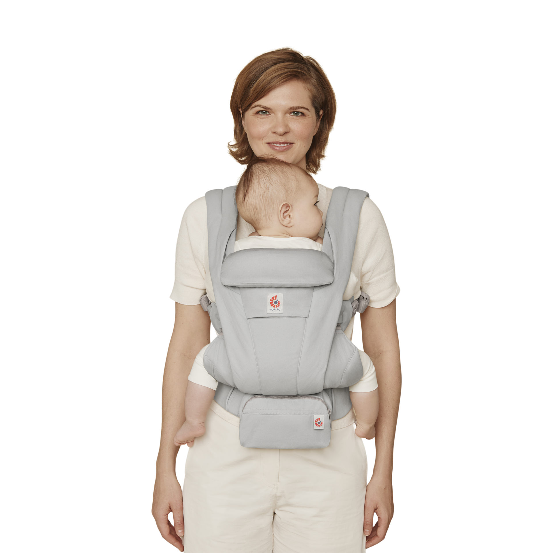 Ergobaby Omni Deluxe Carrier - Pearl Grey Cotton.