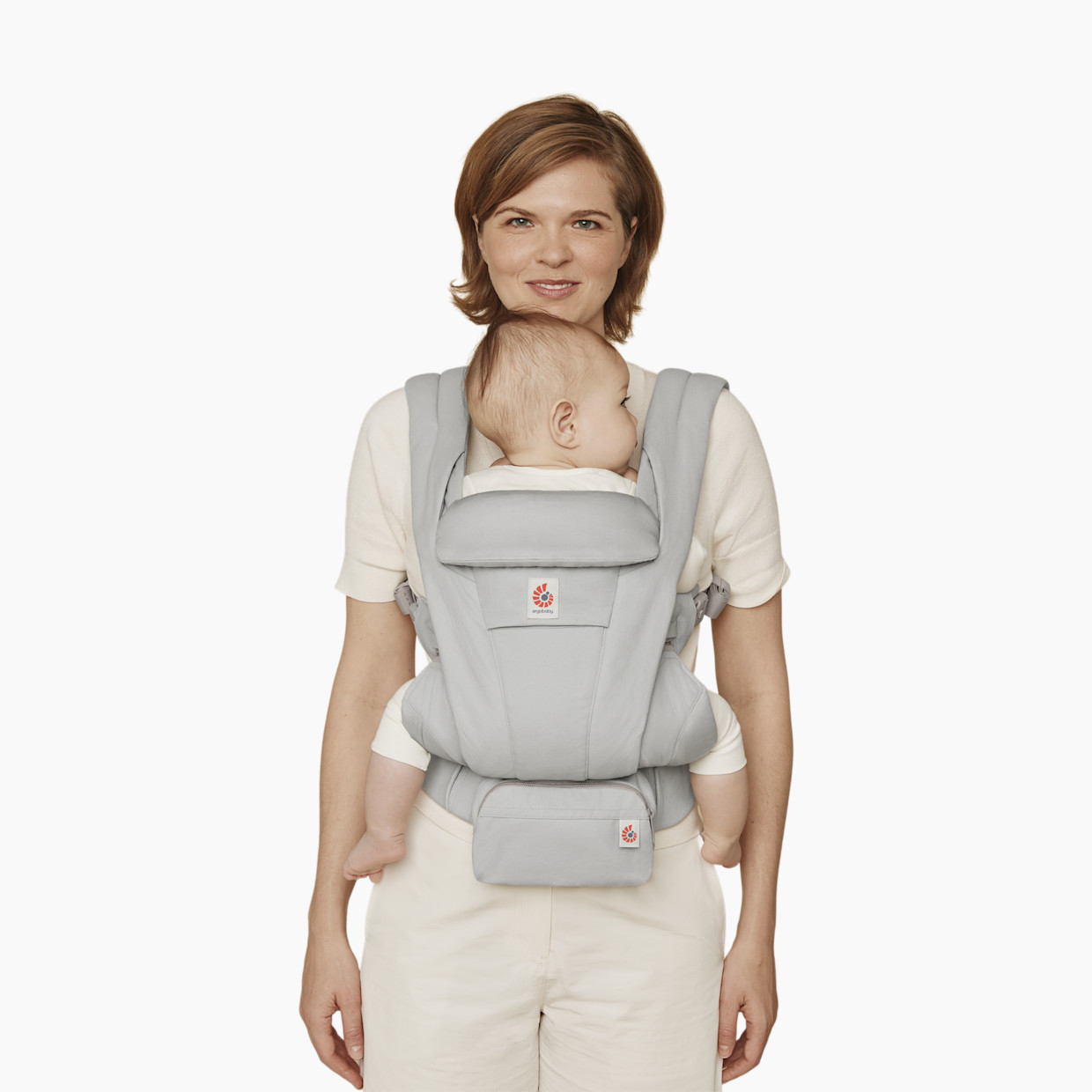 Ergobaby Omni Deluxe Carrier - Pearl Grey Cotton.