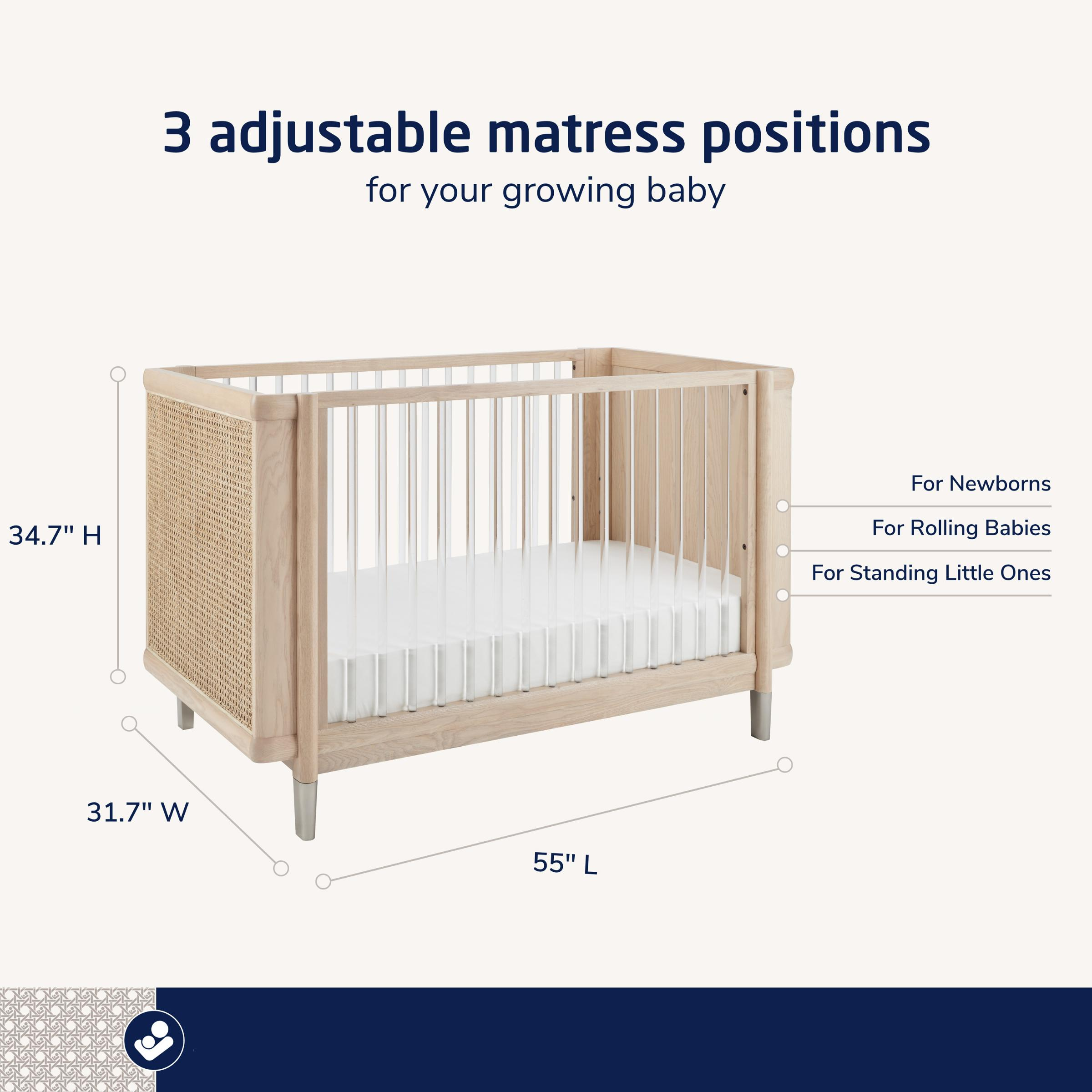 Maxi-Cosi Kindred Brisa Crib - Onyx Heritage.