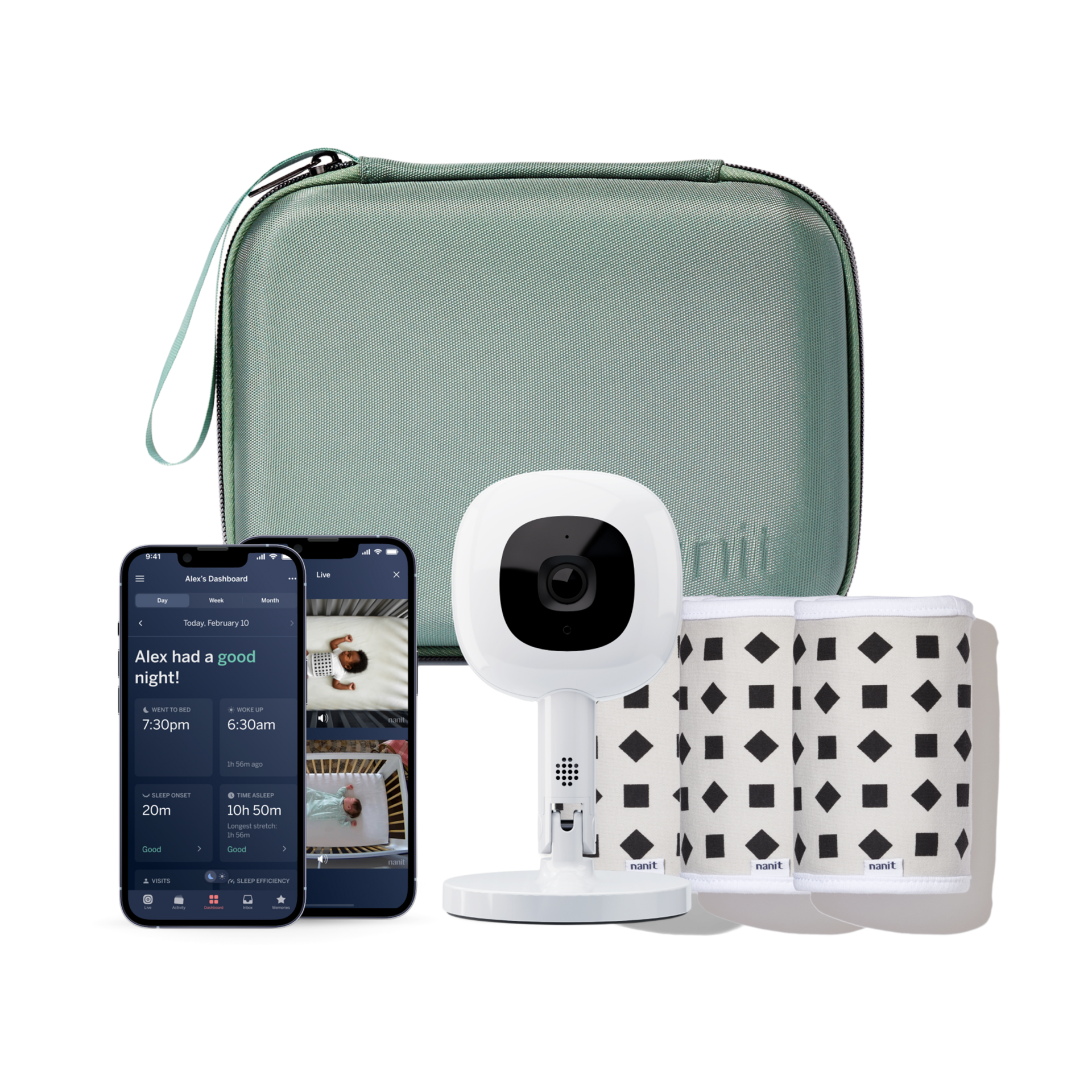 Nanit Nanit x Babylist Ultimate Travel Pro Camera Flex Bundle Sage