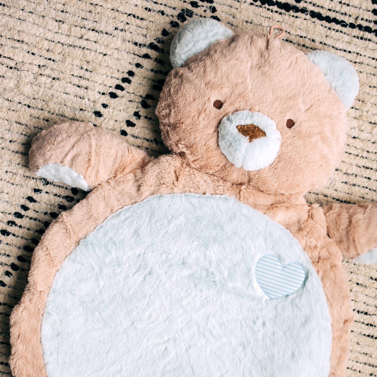 Mary Meyer Animal Baby Play Mat - Blue Bear.