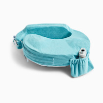 My Brest Friend Nursing Pillow - Deluxe - Enhanced Comfort w/ Slipcover - Ergonomic Breastfeeding Pillow For Ultimate Support For Mom & Baby - Adjustable Pillow W/ Handy Side Pocket, Aqua