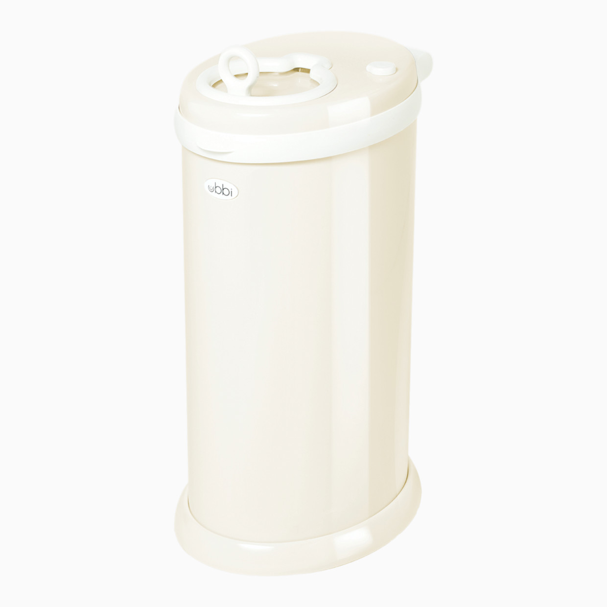 Ubbi Stainless Steel Diaper Pail - Ivory.