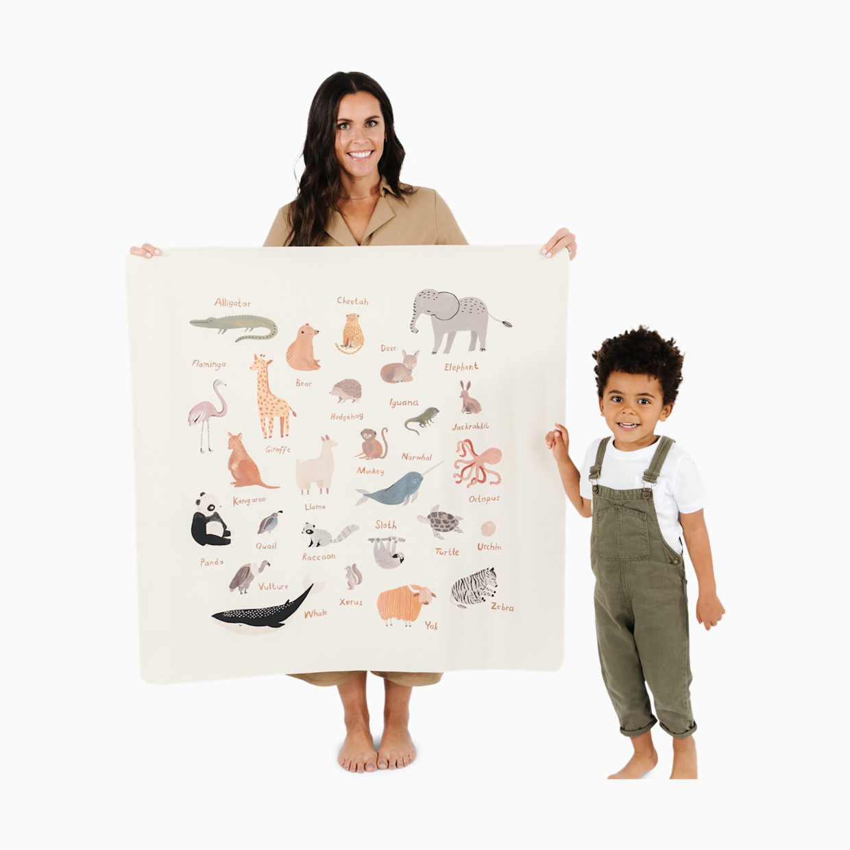 Gathre Easy Clean High Chair & Play Mat - Animal Alphabet.