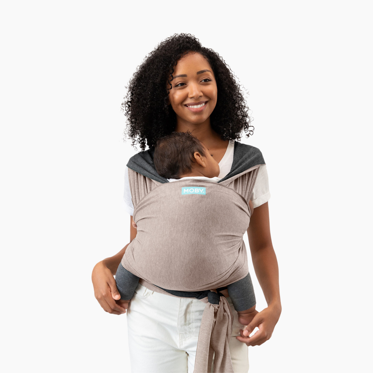 Moby Evolution Wrap Carrier - Taupe/Charcoal.