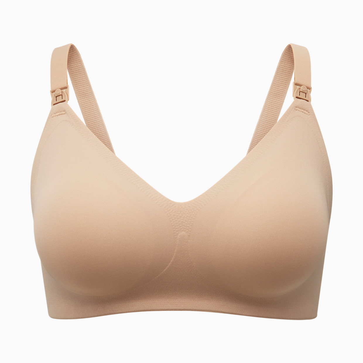 Momcozy Seamless Nursing Bra - Maple Sugar, X-Large.
