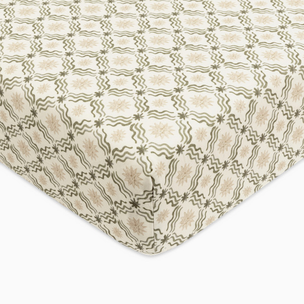 babyletto Organic Brushed Cotton Crib Sheet.