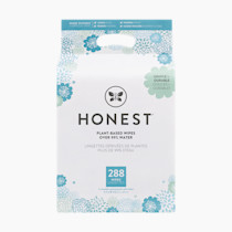 The Honest Company Clean Conscious Unscented Wipes | Over 99% Water, Compostable, Plant-Based, Baby Wipes | Hypoallergenic for Sensitive Skin, EWG Verified | Geo Mood, 288 Count