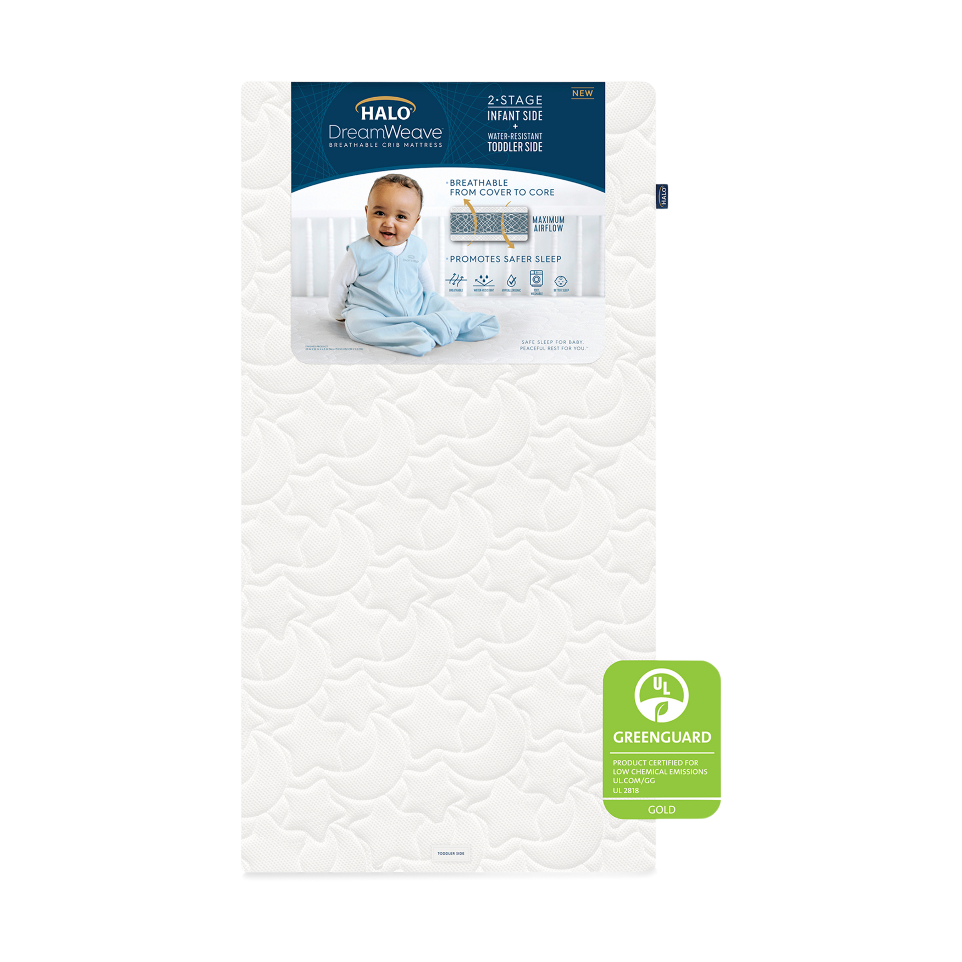 halo dreamweave breathable crib mattress