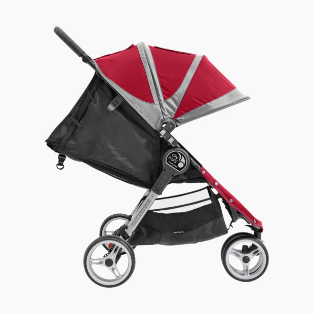 Baby Jogger City Mini Single Stroller - Crimson/Grey.