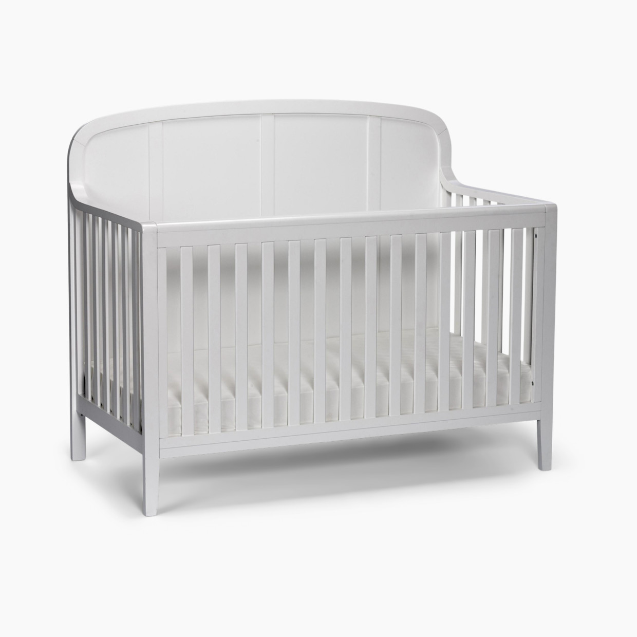 Little Seeds Briar Headboard Crib - True White.