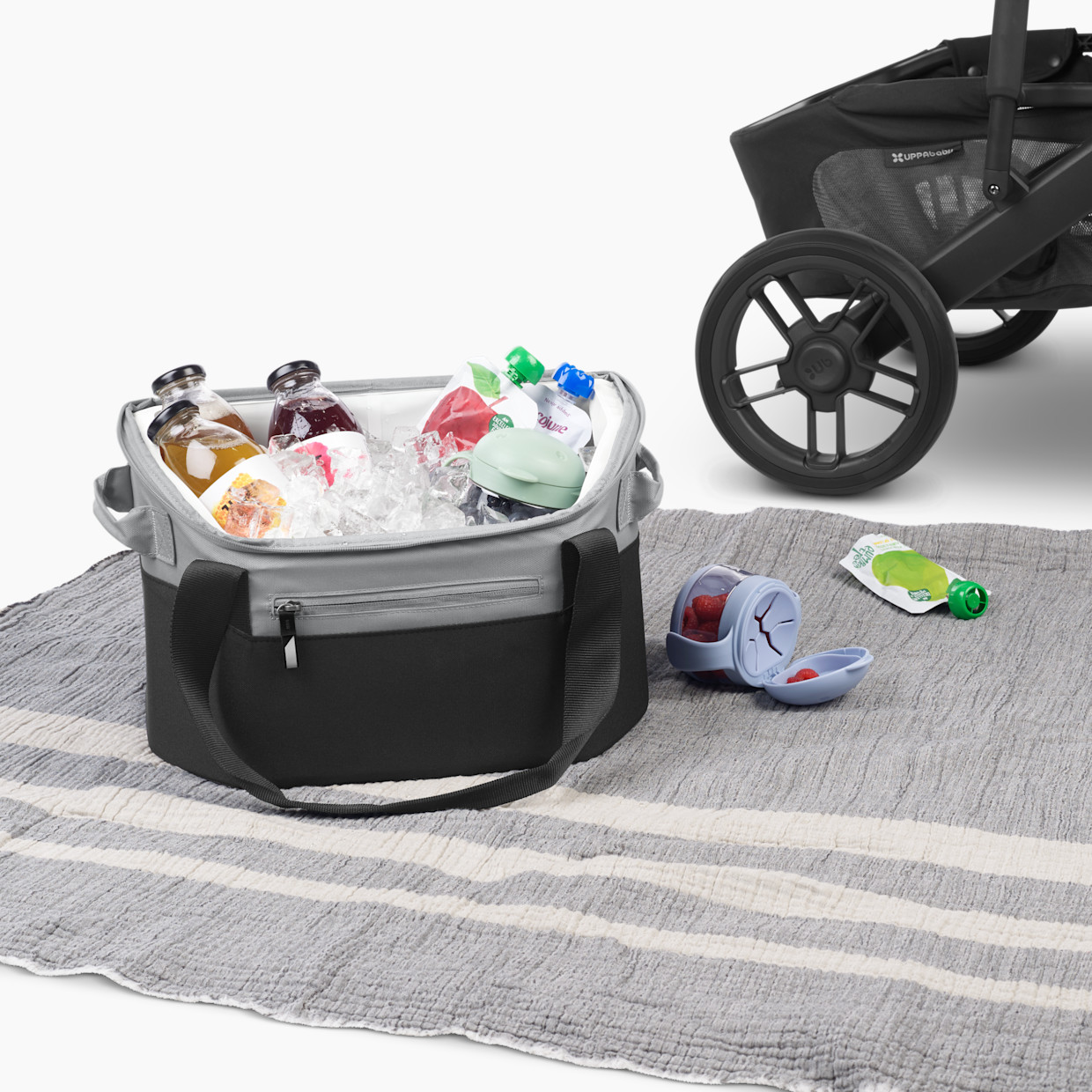 UPPAbaby Bevvy Stroller Basket Cooler for Vista, Cruz & Ridge - Grey.