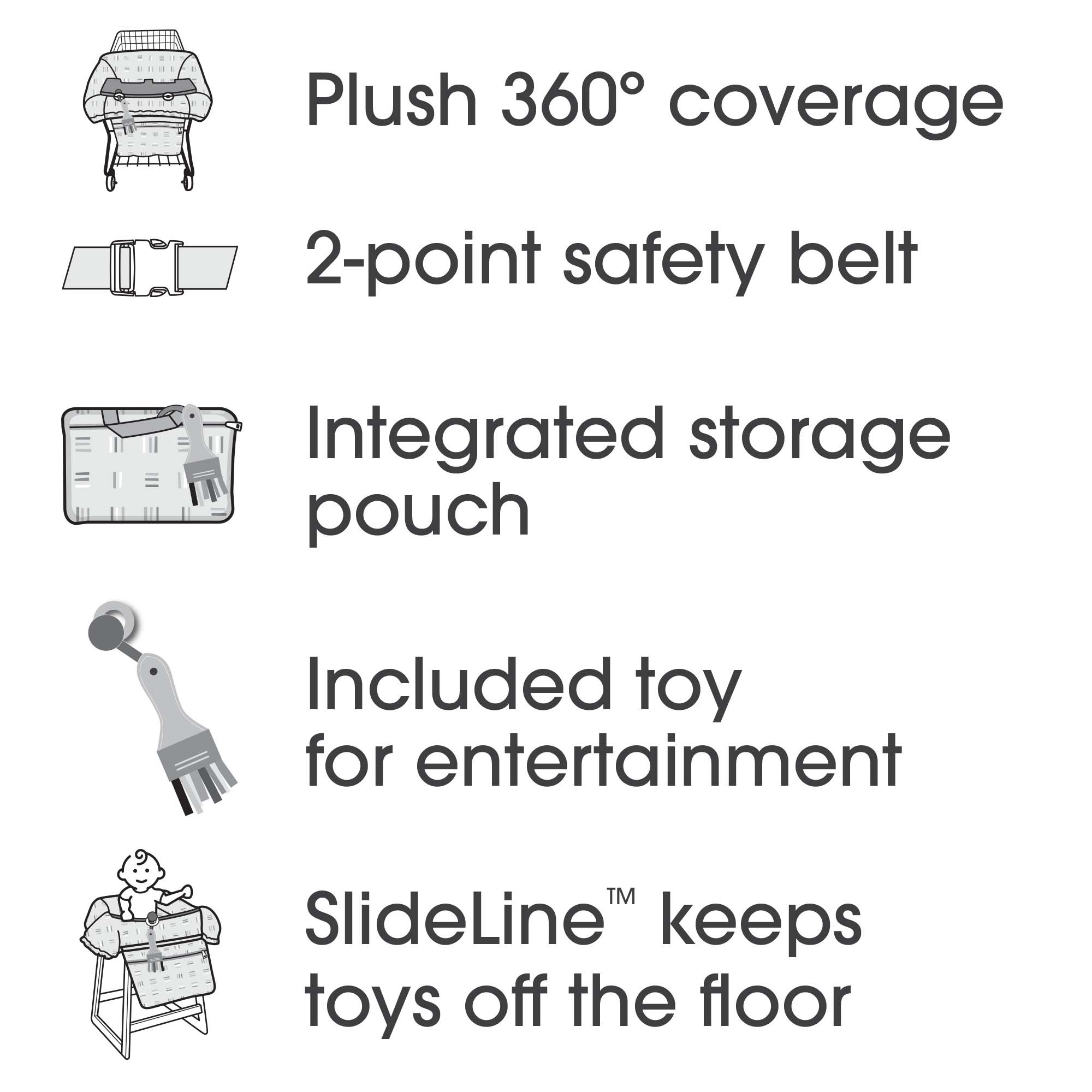 Boppy Preferred Shopping Cart Cover - Paintbox.