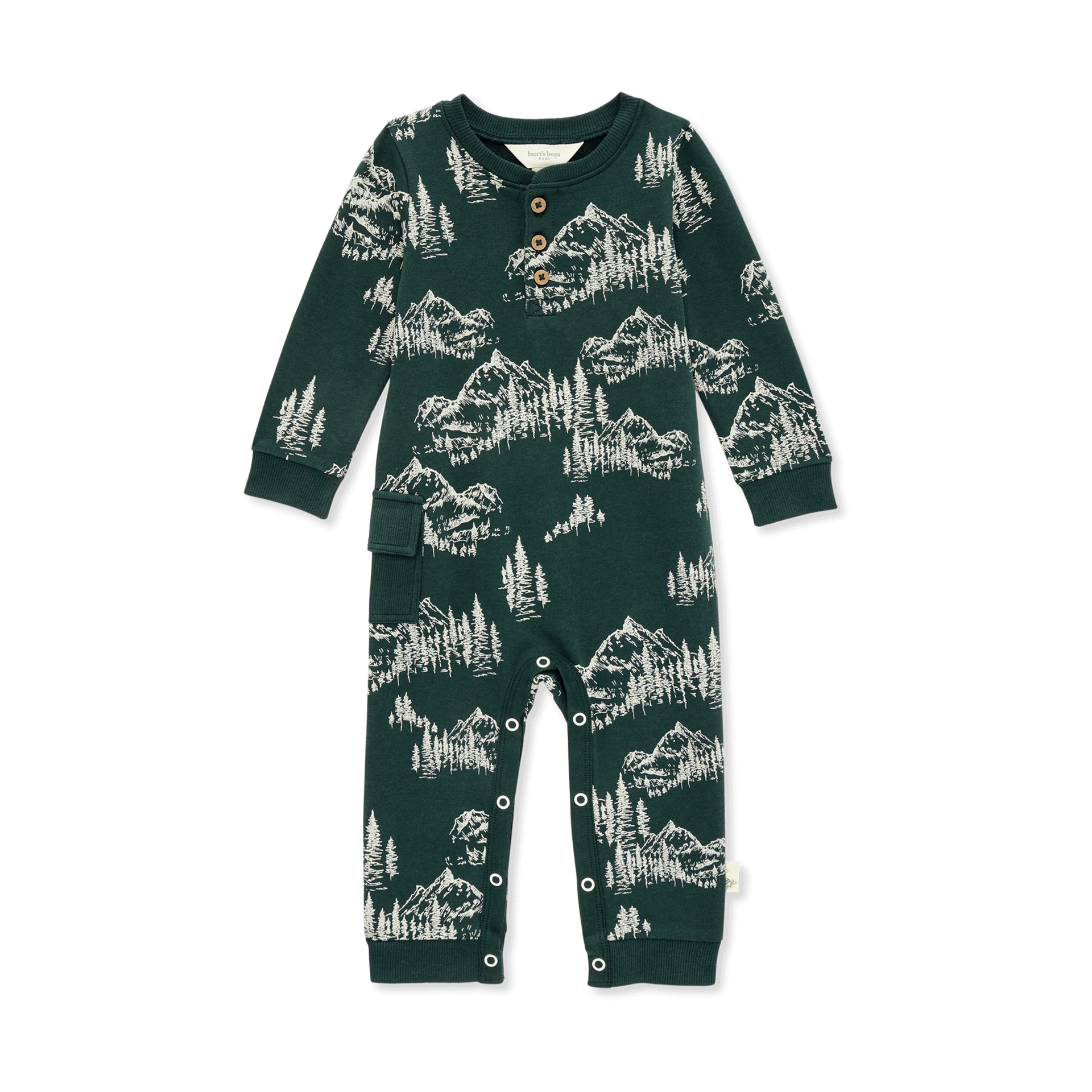 Burt's Bees Baby French Terry Jumpsuit I Love The Mountains I Love