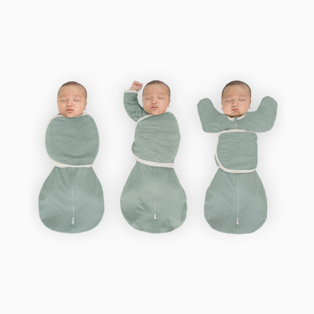 SwaddleDesigns Omni Swaddle Sack with Arms Up Half-Length Sleeves and Mitten Cuffs.