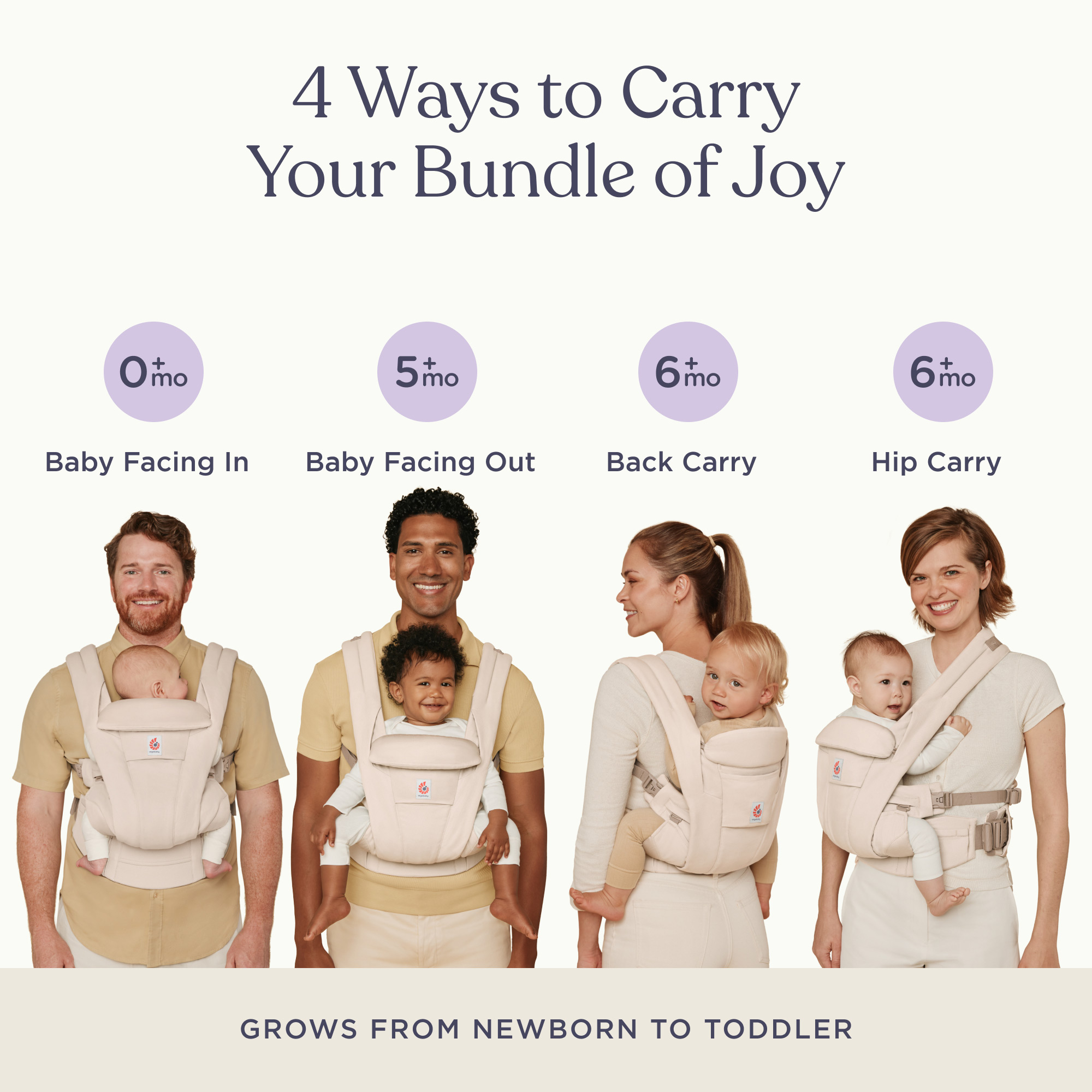 Ergobaby Omni Deluxe Carrier - Natural Linen.