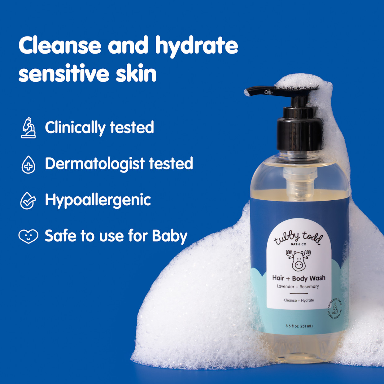 Tubby Todd Hair & Body Wash - 8.4 Oz.