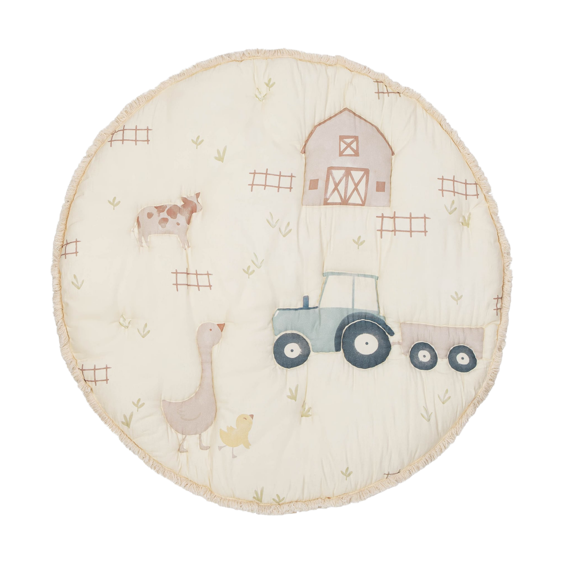 Crane Baby Cotton Quilted Playmat - Charlie Farmhouse.